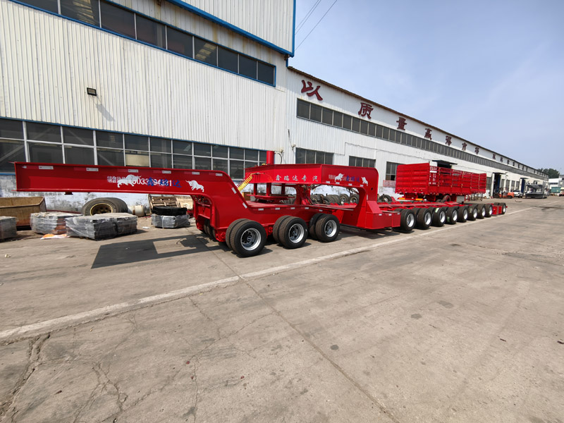 Export Special Oversized Multi-Axle Heavy-Duty Low Bed Semi-Trailers