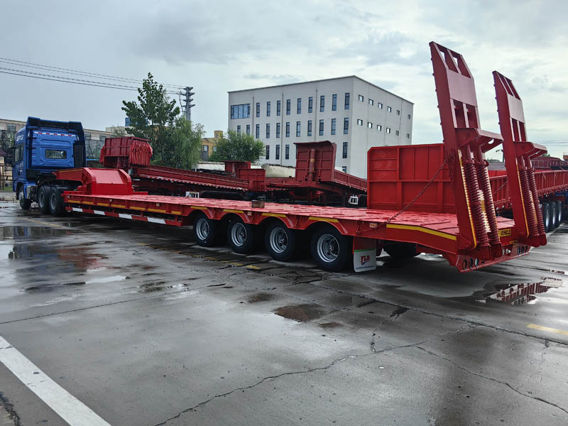 Export Special Oversized Multi-Axle Heavy-Duty Low Bed Semi-Trailers