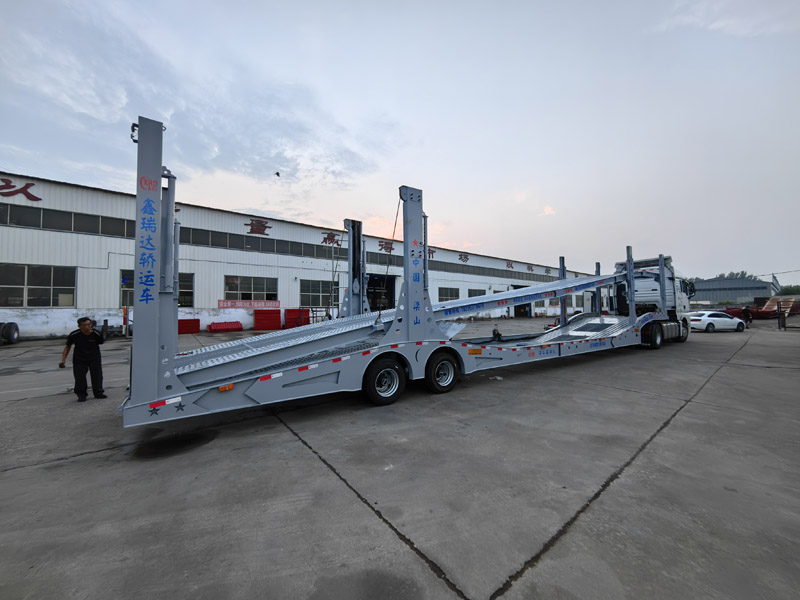 Central Asian Five Countries European-Style Car Carrier Cage Trailers