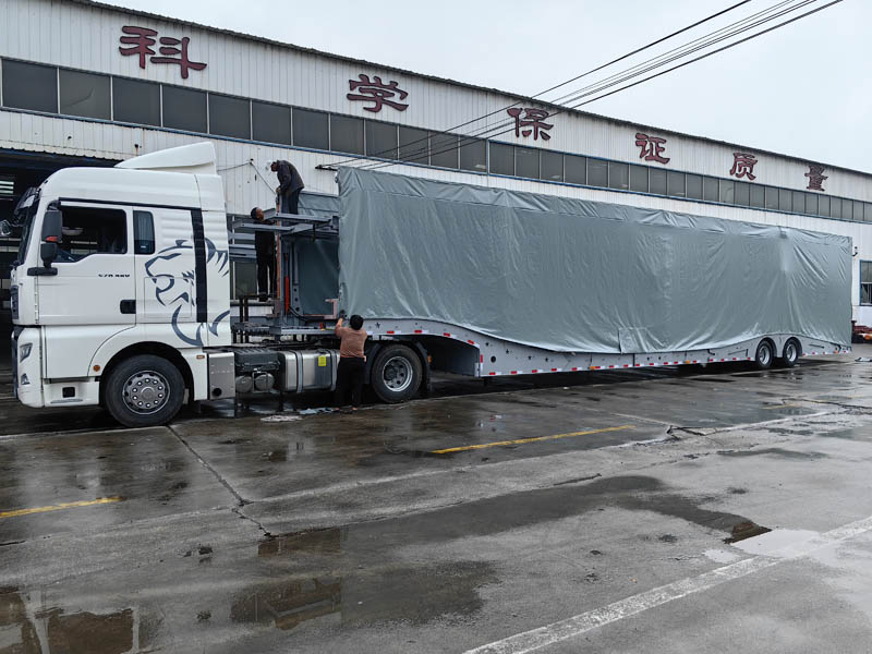 Central Asian Five Countries European-Style Car Carrier Cage Trailers