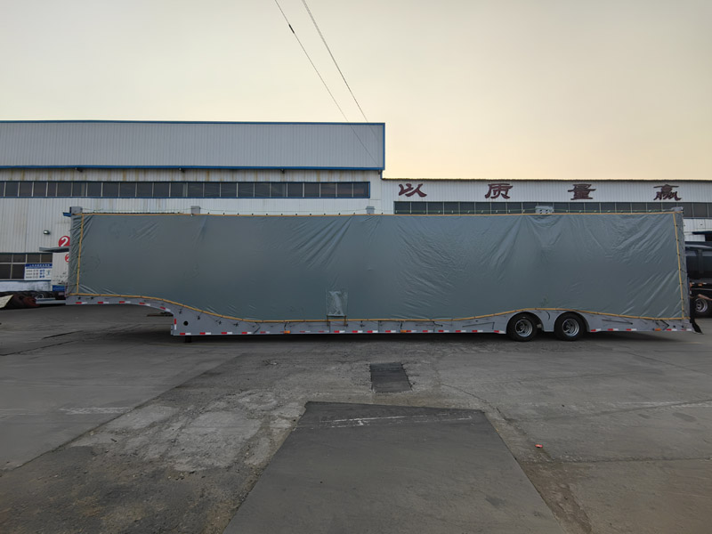 Central Asian Five Countries European-Style Car Carrier Cage Trailers