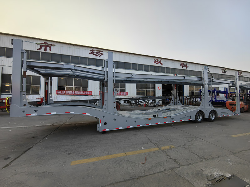 Central Asian Five Countries European-Style Car Carrier Cage Trailers