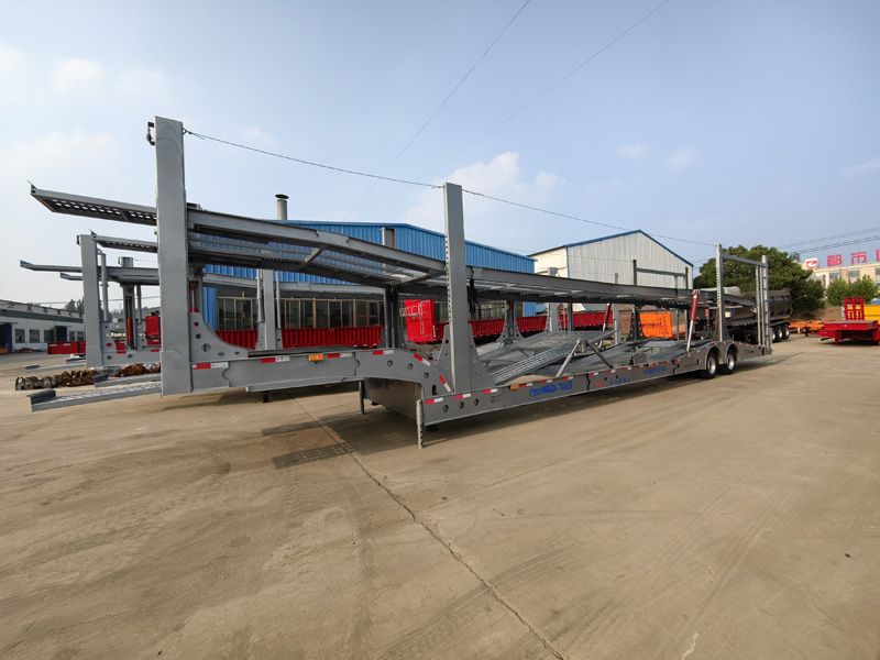 Central Asian Five Countries European-Style Car Carrier Cage Trailers