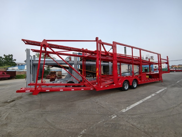 Central Asian Five Countries European-Style Car Carrier Cage Trailers