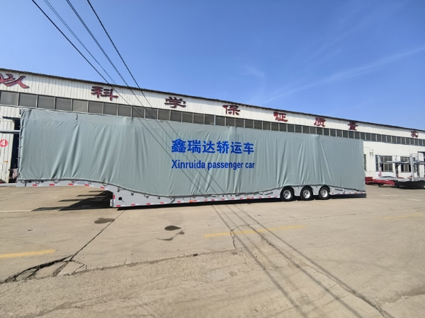 Central Asian Five Countries European-Style Car Carrier Cage Trailers