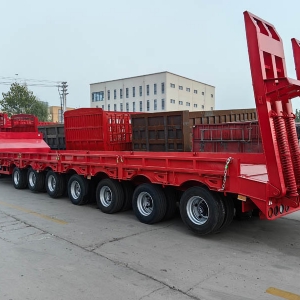 Export Special Oversized Multi-Axle Heavy-Duty Low Bed Semi-Trailers