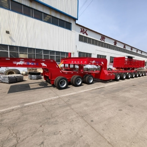 Export Special Oversized Multi-Axle Heavy-Duty Low Bed Semi-Trailers