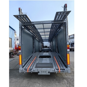 Central Asian Five Countries European-Style Car Carrier Cage Trailers