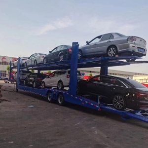 Central Asian Five Countries European-Style Car Carrier Cage Trailers