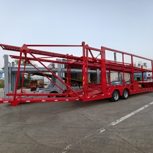 Central Asian Five Countries European-Style Car Carrier Cage Trailers