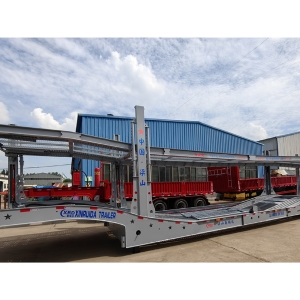 Central Asian Five Countries European-Style Car Carrier Cage Trailers