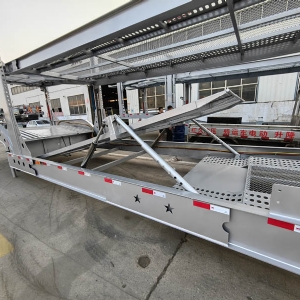 Central Asian Five Countries European-Style Car Carrier Cage Trailers