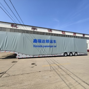 Central Asian Five Countries European-Style Car Carrier Cage Trailers