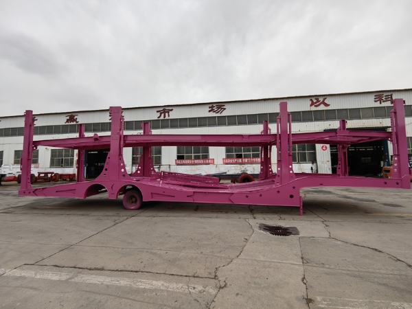 Central Asian Five Countries European-Style Car Carrier Cage Trailers