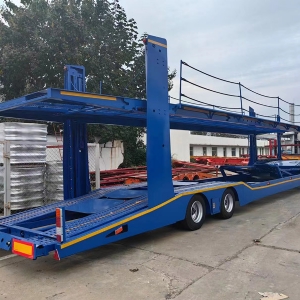 Central Asian Five Countries European-Style Car Carrier Cage Trailers